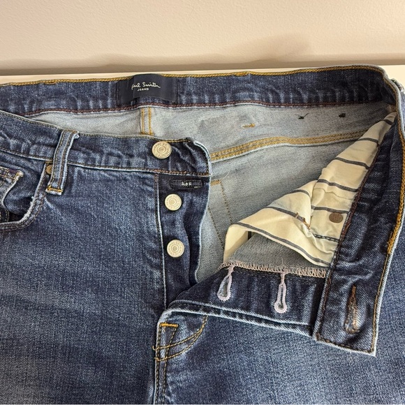 Paul Smith - Men’s Blue Jeans with Button Fly - Size 32 - Picture 3 of 8